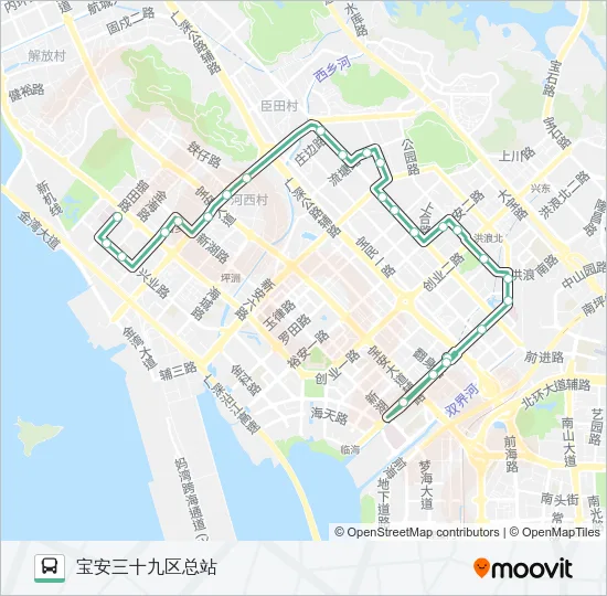 718 Bus Line Map