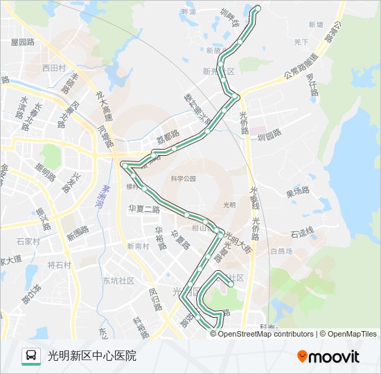 公交720路的线路图