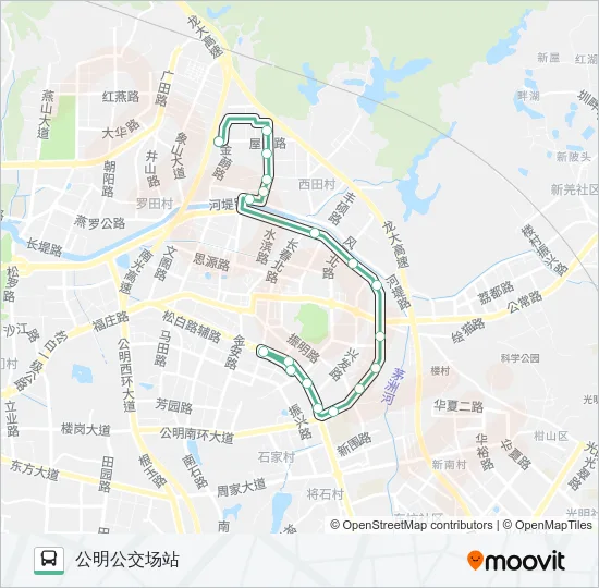 723 Bus Line Map