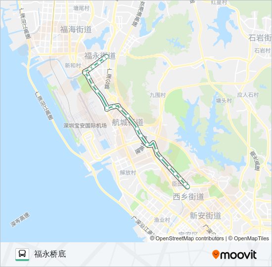 公交727路的线路图