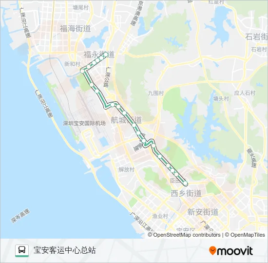 727 Bus Line Map