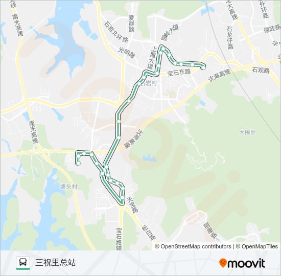 公交759路的线路图