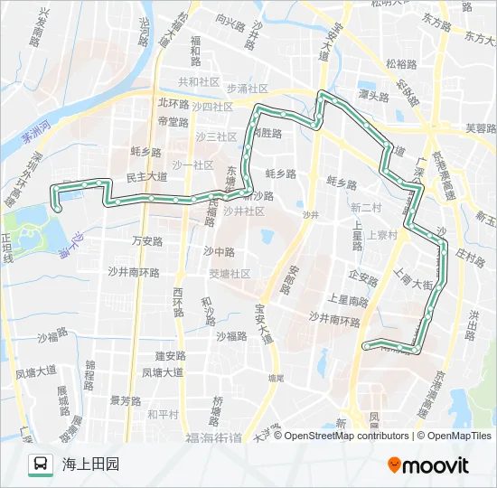 779 Bus Line Map