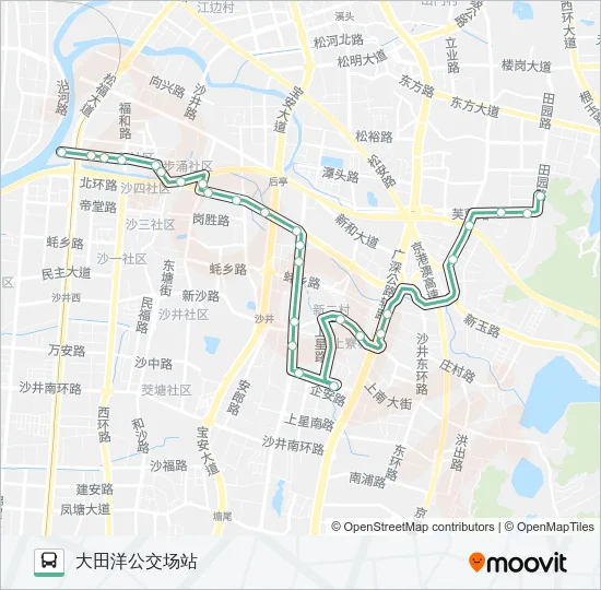 780 Bus Line Map