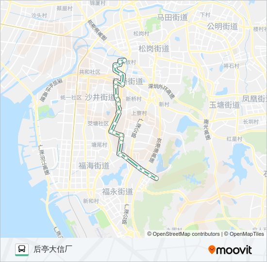 公交782路的线路图
