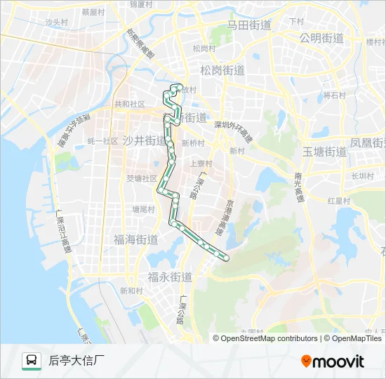 782 Bus Line Map