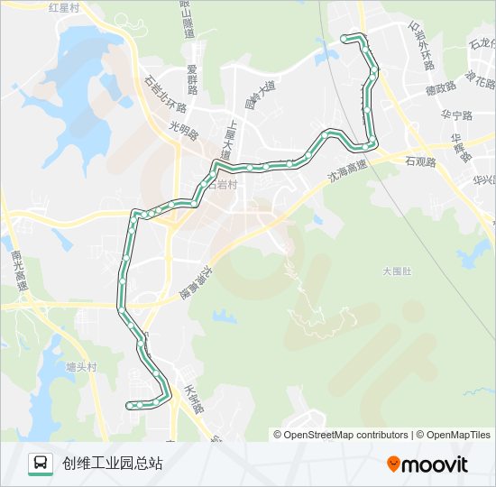 公交789路的线路图