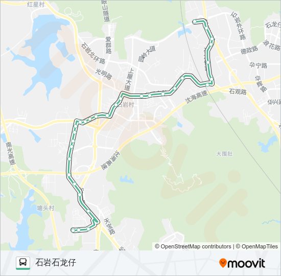 公交789路的线路图