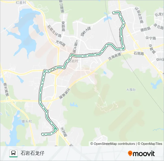 公交789路的线路图