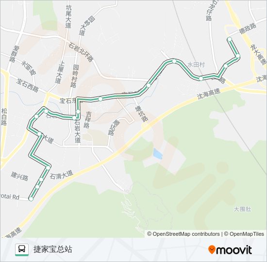 791路公交车路线图图片