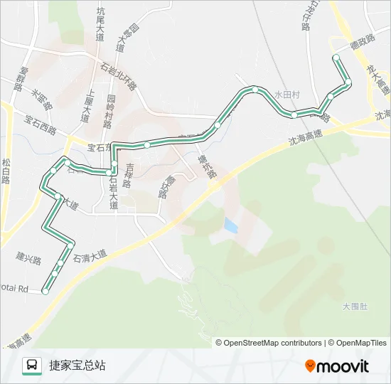 791 Bus Line Map
