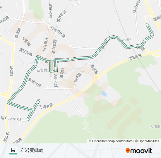 公交791路的线路图