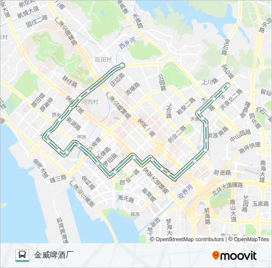 798 Bus Line Map