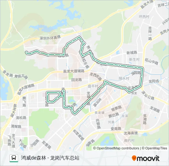 810 Bus Line Map