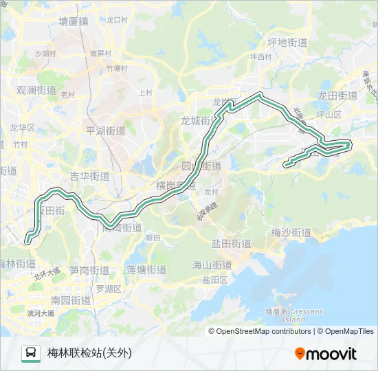 812 Bus Line Map