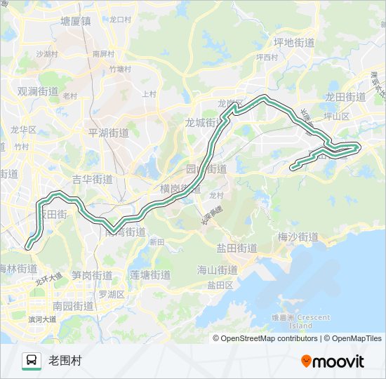 公交812路的线路图