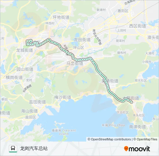 818 Bus Line Map
