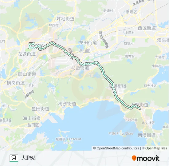 818 Bus Line Map