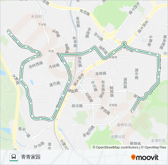 822 Bus Line Map