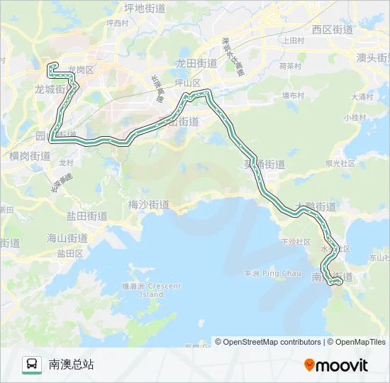 833 Bus Line Map