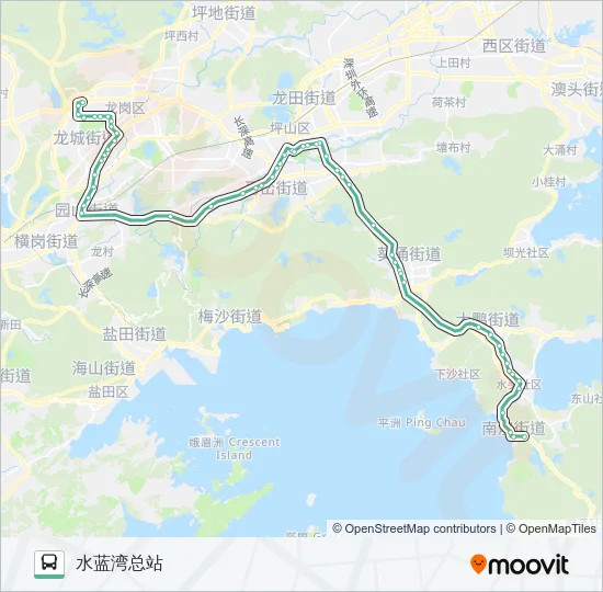 833 Bus Line Map