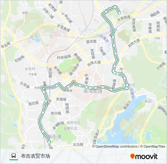 836 Bus Line Map