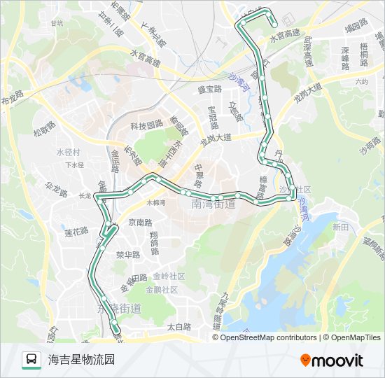 公交836路的线路图