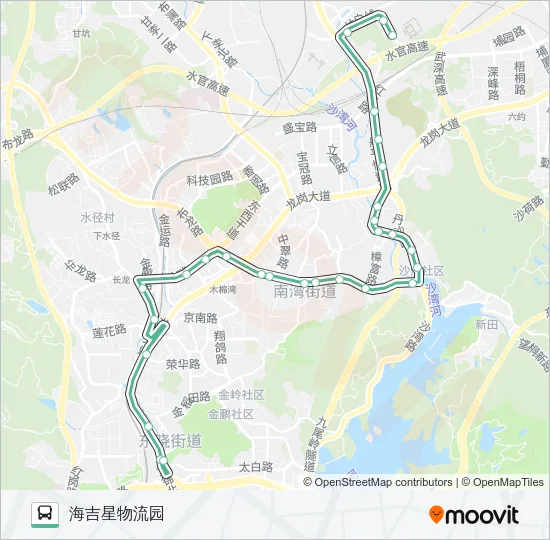 836 Bus Line Map