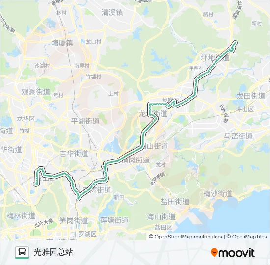 839 Bus Line Map