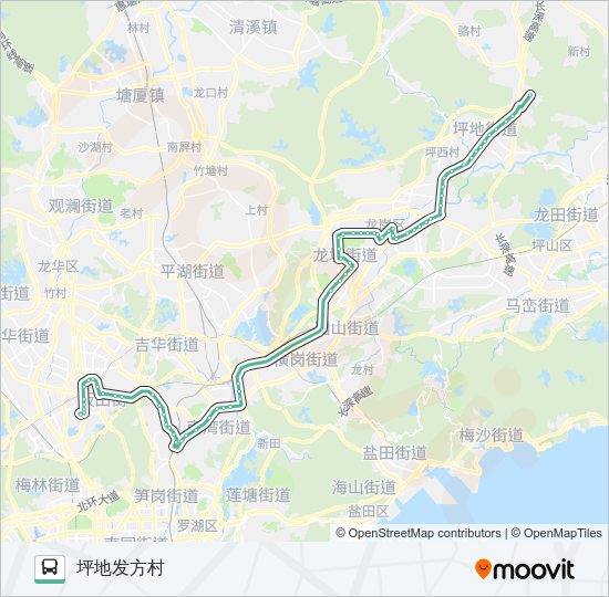 公交839路的线路图