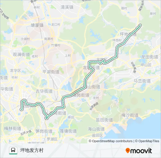 839 Bus Line Map