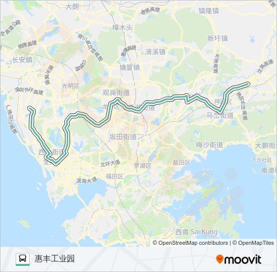 公交866路的线路图
