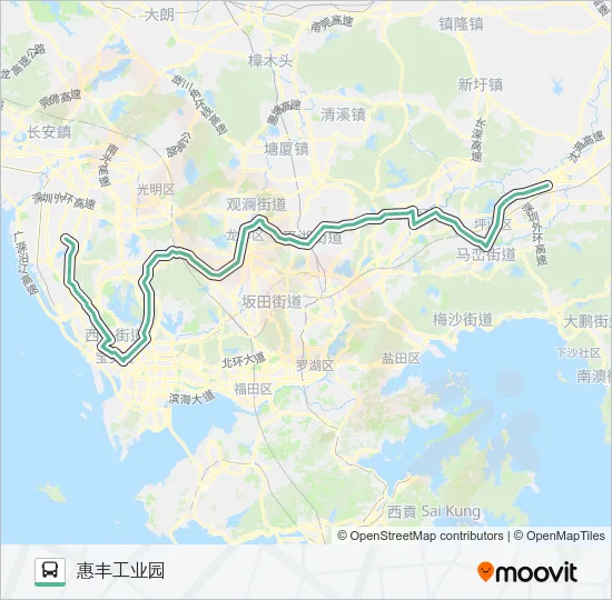 866 Bus Line Map