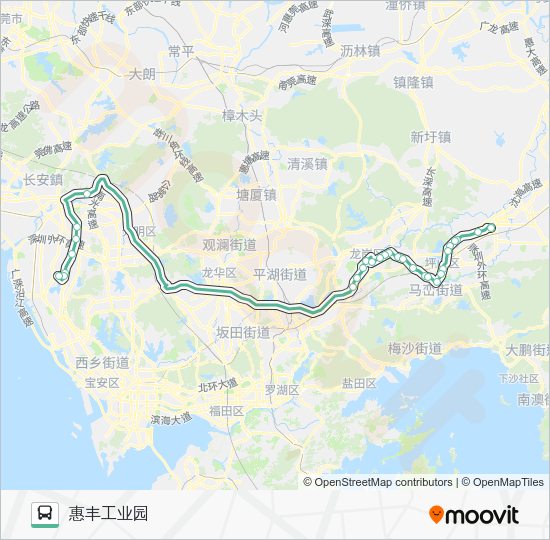 公交868路的线路图