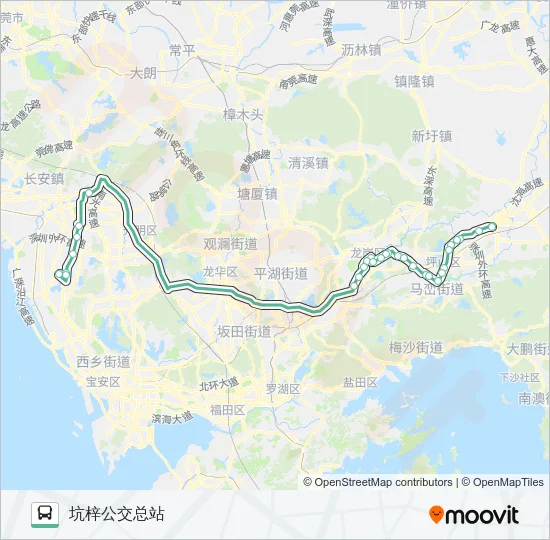 868 Bus Line Map
