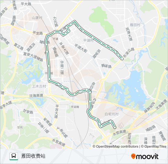 公交881路的线路图