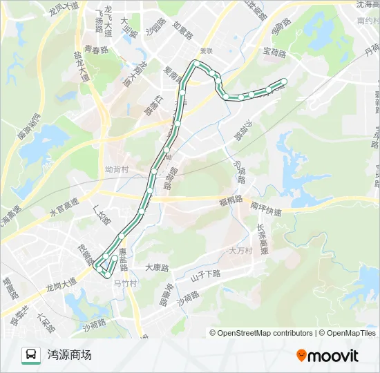 905 Bus Line Map