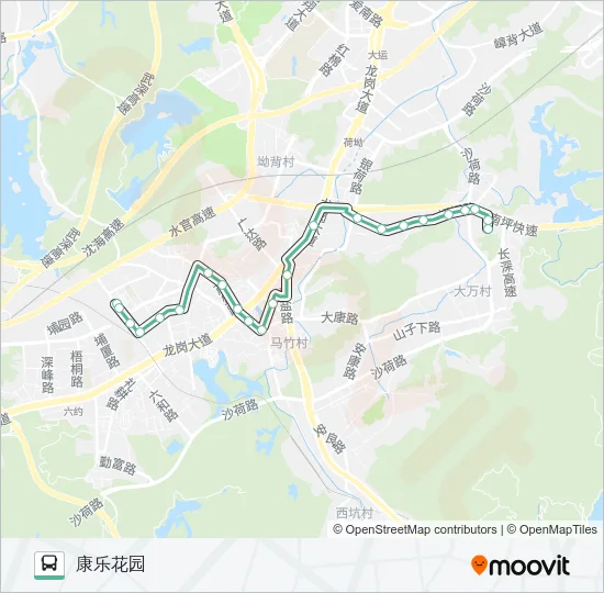 906 Bus Line Map