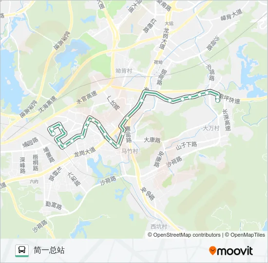 906 Bus Line Map