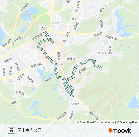 907 Bus Line Map