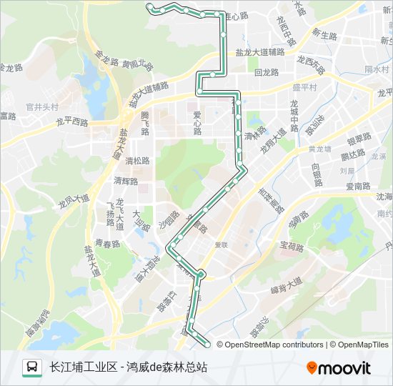 公交923路的线路图