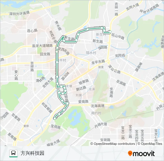 929 Bus Line Map