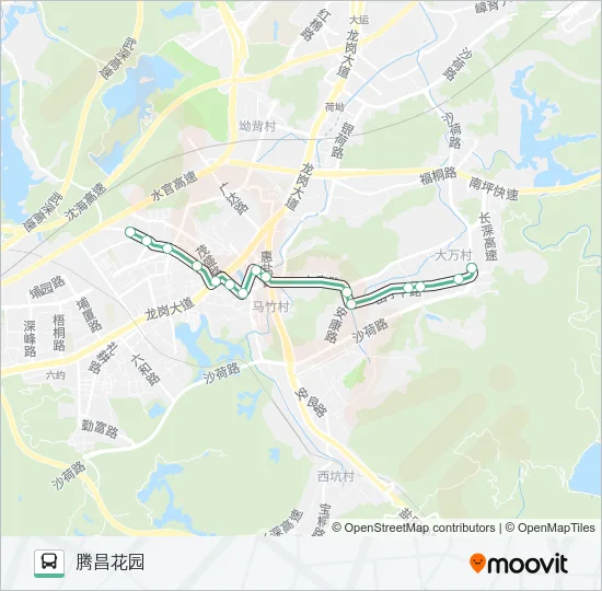 932 Bus Line Map