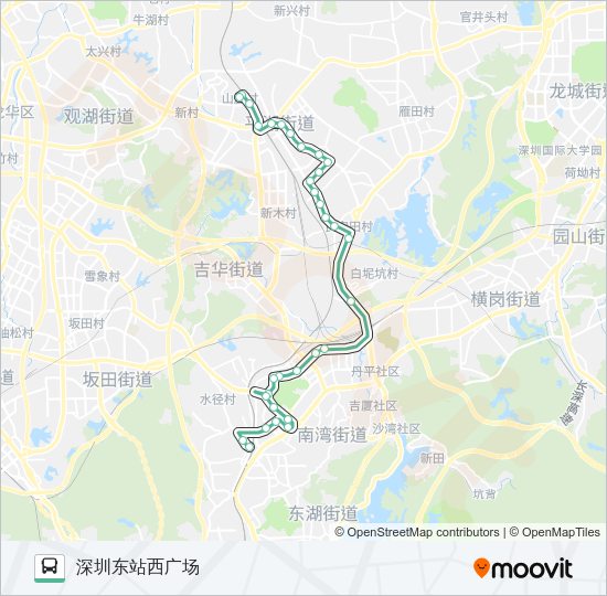 公交954路的线路图