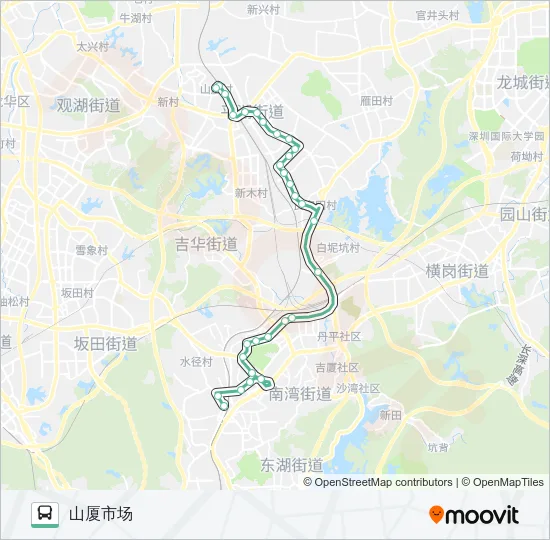 954 Bus Line Map
