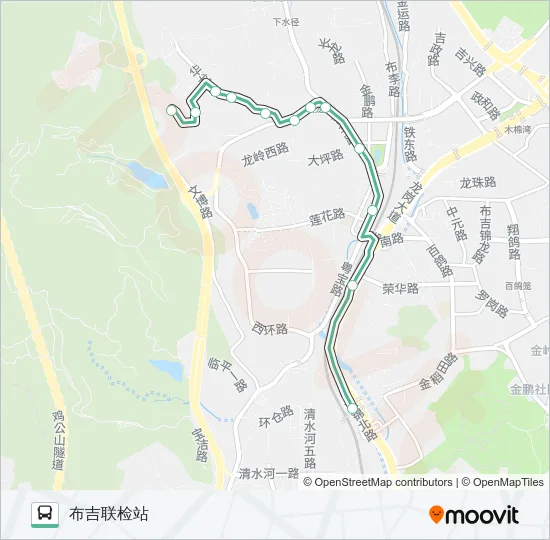 956 Bus Line Map