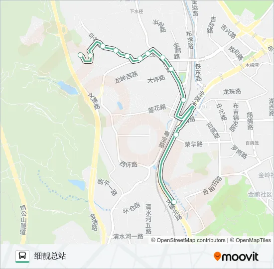 956 Bus Line Map