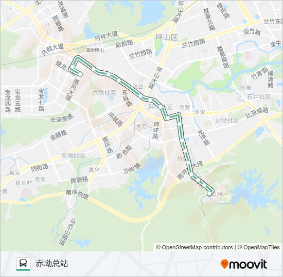 公交964路的线路图