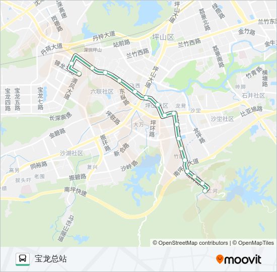 公交964路的线路图