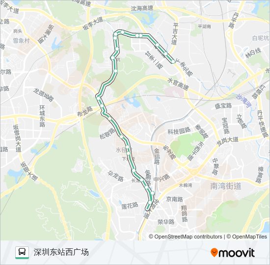 公交980路的线路图